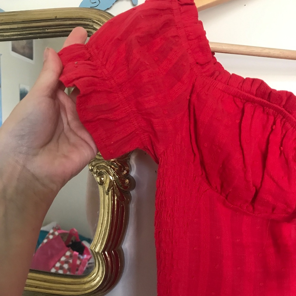 Red Mini Dress - Picture 3 of 10